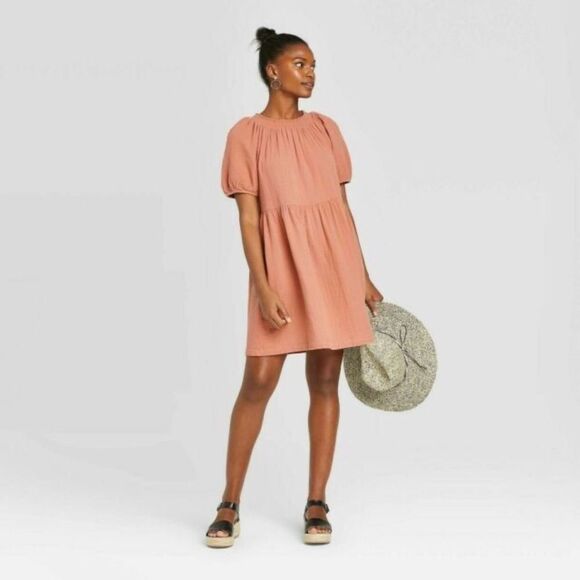 Universal Thread Smocked Gauze Dress XS - Picture 1 of 7
